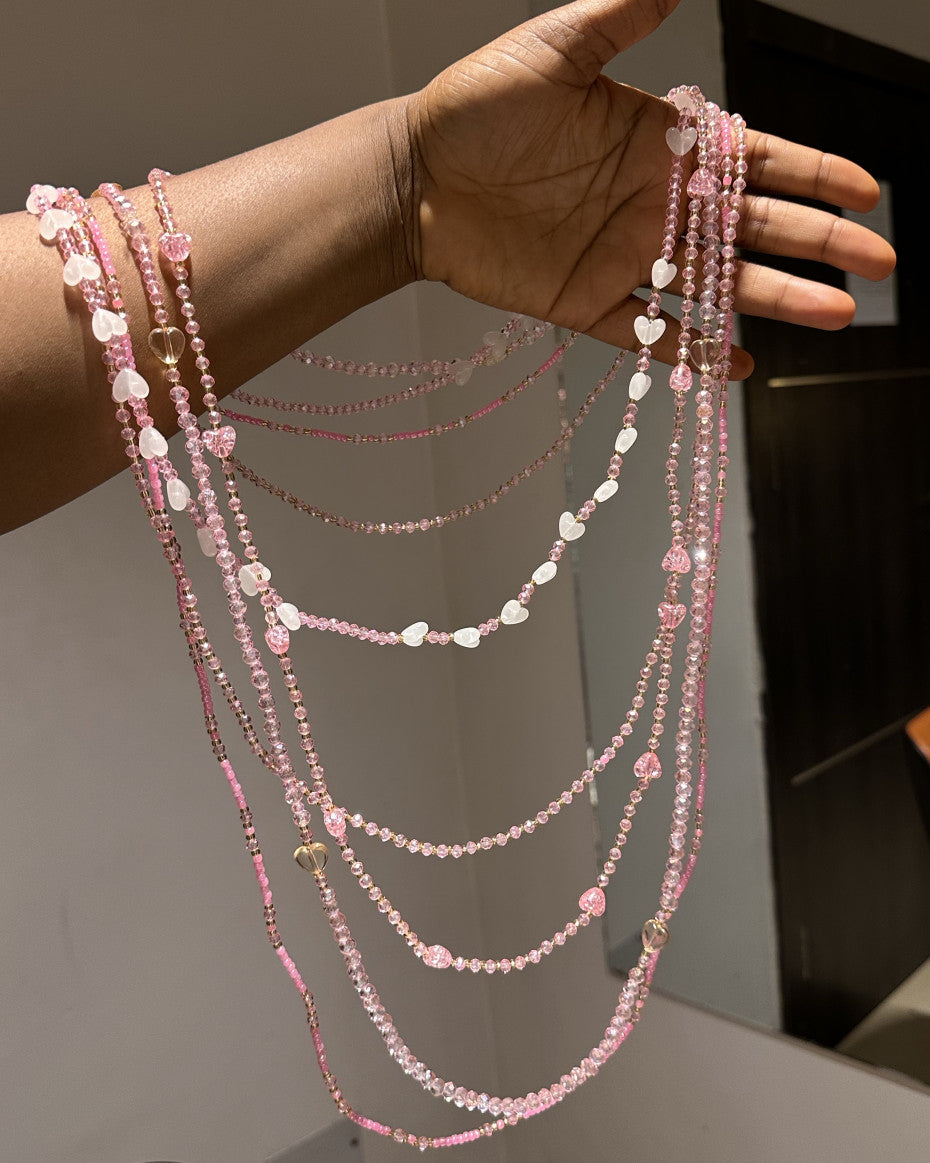 PINK CRYSTAL [SET OF 4]