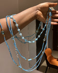 BLUE CRYSTAL [SET OF 4]